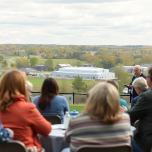 Community meeting in Howell Township discussing data center proposal