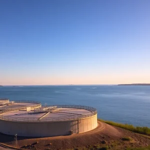 Water management receiving stations by Lake Michigan