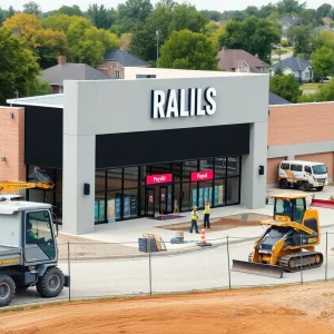 Construction site of a new Meijer store in O'Fallon