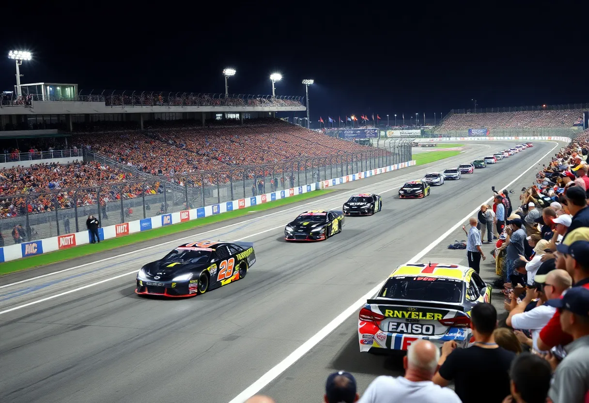 Racing cars on track at Michigan Motorsports